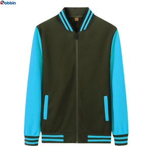 Chaqueta Varsity para Hombre, Superventas, Estilo Moderno con Cuello Alto, Forro Acolchado, Parches de Chenilla Personalizados, Resistente al Viento, Lana, Tallas Grandes - Product Image 2