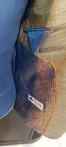 เสื้อสูทคอวีแขนยาวสำหรับผู้ชายขนาดใหญ่พิเศษขนาด XL, เสื้อสูทคอวีมีกระดุมด้านหน้าจับจีบระบายอากาศได้ - Product Image 4