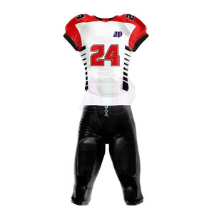 Conjuntos de Uniformes de Fútbol Americano Más Vendidos, Mangas Cortas, Tejido Transpirable de Alta Calidad, Logotipo y Nombre Personalizados para Equipos/Escuelas - Product Image 1