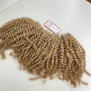 Haute qualité 100% vierge Remy Extensions de cheveux humains Vietnam Double bande Technique Machine Double trame 16 "-32" longueur profonde bouclée - Product Image 1