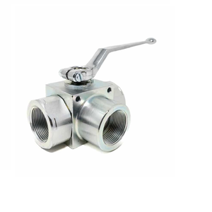 Vannes à bille à bride en acier au carbone 1/2\"-4\" à 3 voies en T, filetage interne NPT, commande manuelle, étanchéité OEM PTFE/EPDM - Product Image 2