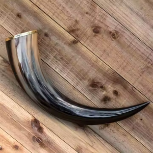 Customized Carved Drinking Horn Handcrafted Natural Viking Buffalo by crescent crafts - Product Image 1