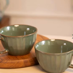 Tasse en céramique porcelaine à double paroi avec couvercle en bambou anti-fuite réutilisable avec boîte-cadeau cuillère pour les amateurs de café et de thé - Product Image 1