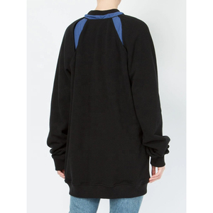 2025 nuevo estilo de calidad Premium de lana suave de gran tamaño de cuello redondo sudaderas Unisex Streetwear en colores sólidos para el invierno - Product Image 3