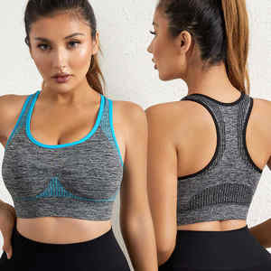 Sujetador deportivo sin costuras de alto soporte para mujer, ligero, transpirable, Impresión de etiquetas personalizadas, gran oferta, Sujetador deportivo privado de bajo precio - Product Image 1