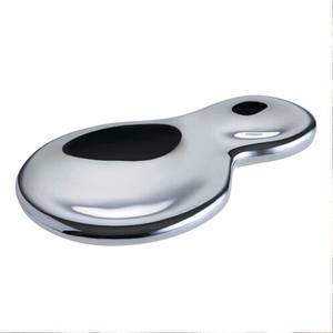 Reposacucharas Individual de Acero Inoxidable Pulido MIRHA, Color Blanco Personalizado, Hecho a Mano, Ecológico, Apto para Lavavajillas, Microondas y Horno - Product Image 4