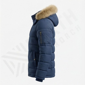 Veste parka d'hiver pour homme, chaude, anorak, capuche amovible, réversible, options grandes tailles, vêtements d'extérieur thermiques coupe-vent et isolés - Product Image 3