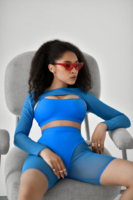Tenue de pole dance extensible couleur personnalisée pour adultes et filles – Ensemble haut et bas pour performance de ballet, compétition, scène et entraînement sur mesure
