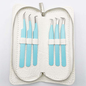 Pince à épiler professionnelle de haute qualité, en acier inoxydable, lisse, 10 mm, anti-magnétique, poignée confortable - Product Image 6