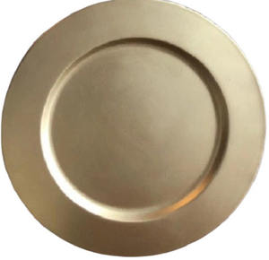 Plaque ronde en fer en métal plaqué argent décorative la plus vendue pour le restaurant de noël fait à la main personnalisé - Product Image 2