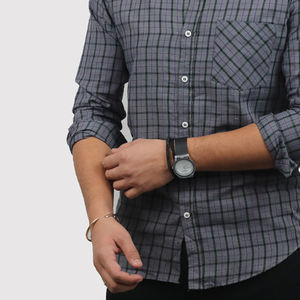 Nuevas Camisas de Vestir de Algodón para Hombre, de Lujo, Manga Larga, Diseño Sólido en Espiga, Tejidas y Transpirables, Precio Bajo al por Mayor - Product Image 3