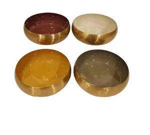 ชุดเซ็ต3ชามโลหะดีไซน์ไม่ซ้ำใครดีไซน์สุดหรูสำหรับปาร์ตี้ผลไม้ช็อคโกแลตวันที่ใช้งานได้หลากหลาย - Product Image 4