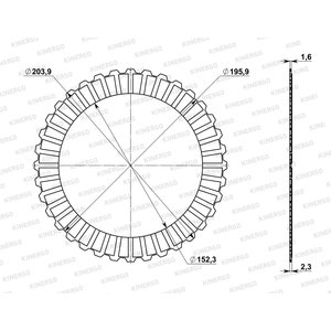 แผ่นคลัตช์ FMZ04F1 สำหรับรถยนต์มาสด้า GW6A-EL - Product Image 2