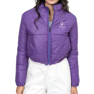 Stylish New Woman's Clothing Wholesale Fashion Crop Jackets Customized Packing Puffer Jacket's For Winter - Product Image 1