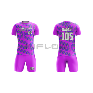 Personalizado 100% Poliéster Camiseta de fútbol juvenil Uniforme de fútbol Hombres Uniforme de fútbol personalizado Desgaste - Product Image 5