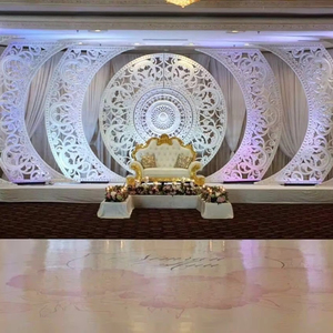 خلفية مسرح الزفاف إطارات ذهبية أستراليا أفضل لوحة خلفية مسرح الاستقبال لا يصدق خلفية الزفاف الهندي المسرح - Product Image 1