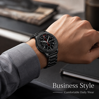 Bracelet de montre de luxe en acier inoxydable 304, 20mm 22mm, respirant, maillons en métal massif, bracelet universel de remplacement pour montre connectée