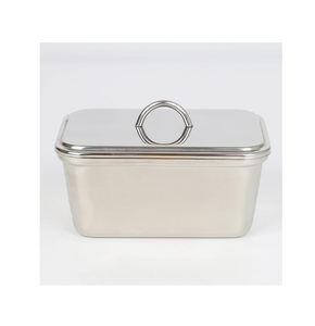 Beurrier de cuisine en acier inoxydable Décoration de cuisine à chaud Article d'utilisation du beurre en acier inoxydable Plat à beurre en acier inoxydable - Product Image 1