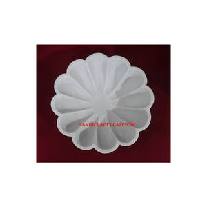 ทําด้วยมือสวย 2024 สินค้าใหม่คุณภาพสูงหินอ่อนสีขาวทรงกลมชามสําหรับบ้านและห้องครัวราคาสมเหตุสมผลมาก - Product Image 1