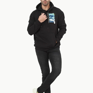 Cotton <b>Fleece</b> Custom Plain Men Pullover Hoodies Pakistan Made Winter Waterproof Breathable 340g Printed High Quality Oversized - Product Image 3