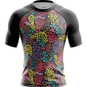 Conjunto de Camiseta y Pantalones Cortos de Compresión para Hombre, para MMA y BJJ, de Alta Calidad, Protección UPF50+, Tejido de Secado Rápido, Flexible, de Spandex/Poliéster - Product Image 6