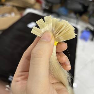 NUANCES BLONDES CHEVEUX RUSSES Pre-Bonded FLAT TIP KERATIN Remy COULEURS de qualité supérieure EXTENSIONS DE CHEVEUX HUMAINS vietnamiens pour les SALONS - Product Image 2