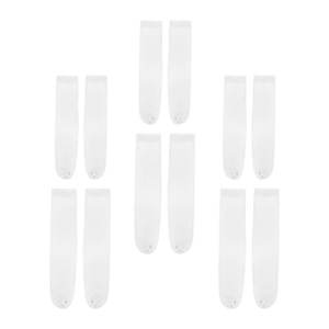 5/10/20 paires neutre couleur unie col rond chaussettes printemps été absorbant la sueur respirant doux confortable Couple chaussettes de sport - Product Image 3