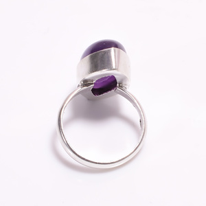 Thanh Lịch 925 Sterling Silver Ring Đẹp Tím Thạch Anh Tím Đá Quý Chất Lượng Cao Marquise Cắt Đồ Trang Sức Cho Đám Cưới Đính Hôn - Product Image 2