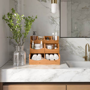 Juego de Bandejas Apilables de Bambú DreamCraft para un Almacenamiento Eficiente - Product Image 2