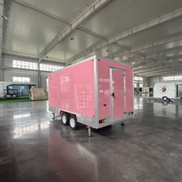 Trailer Makanan 14 Kaki, Peralatan Layanan Komersial Lengkap, Perlengkapan Toko Es Krim, Kabin Makanan, Trailer Kopi, Truk Makanan Mobile
