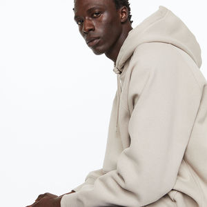 Sudadera con capucha extragrande de algodón 100% de alta calidad para hombre, sudadera de manga larga con logotipo impreso personalizado para técnicas de teñido liso de invierno - Product Image 3