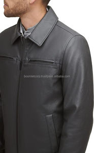 Chaqueta de Cuero Auténtica Unisex Boomletcorp, de Piel de Vaca Genuina, de Alta Calidad, Impermeable, Transpirable y de Secado Rápido, para Motocicleta y Automóvil - Product Image 2