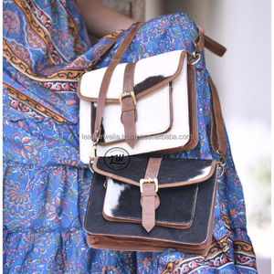 กระเป๋าสะพายไหล่หนังแท้สีเบจหนังวัวกระเป๋าสายสะพายพิมพ์ลาย100% - Product Image 2
