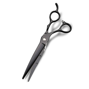 Ciseaux de coupe de cheveux en acier allemand à revêtement noir de la meilleure qualité avec bord de rasoir pour la coupe de cheveux de salon - Product Image 6