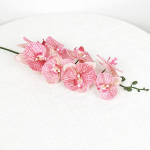 กล้วยไม้ผีเสื้อประดิษฐ์8หัวสำหรับตกแต่งบ้าน-สัมผัสเหมือนจริง - Product Image 1