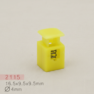 Vente en gros d'usine : Bloque-cordon en plastique ABS sans nickel, à ressort, simple ou double trou, pour cordon de serrage et accessoire de sac - Product Image 3