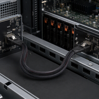 Câble de données interne SlimSAS SFF 8654 8I 24 Gbit/s avec loquet de verrouillage, âme en cuivre étamé et PVC pour contrôleur RAID, backplane HDD/SSD