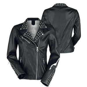 Vestes en cuir pour femmes de haute qualité, vestes d'hiver avec détails boutonnés, design respirant, tailles et couleurs personnalisables - Product Image 1