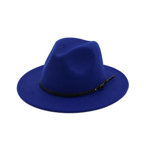 Sombreros Fedora de Fieltro de Moda Multicolor al por Mayor para Mujer con Decoración de Cinturón, Sombreros Fedora para Mujer - Product Image 2