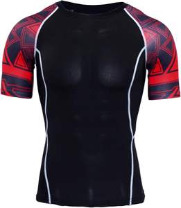 Chemises personnalisées Rash Guard pour hommes à manches courtes séchage rapide respirant Fitness Gym Wear Rash Guard - Product Image 1