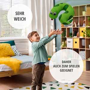 Oreiller de voyage portable en forme de U, en mousse à mémoire de forme, rembourré en coton doux, avec logo imprimé, motif animal de bande dessinée serpent, pour utilisation en voiture - Product Image 5