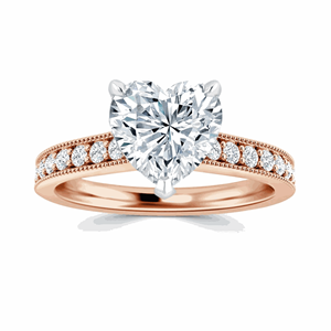 Bague de fiançailles en forme de cœur pour femmes - Product Image 6