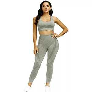 Best Design 2026 Yoga Set <b>Seamless</b> <b>Leggings</b> Fitness Pants <b>Seamless</b> Yoga Sets Women Suit High Quality 2026 Fitness Yoga Wear - - Product Image 1