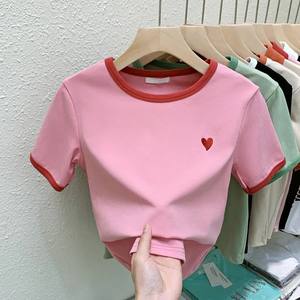Camisetas de mujer de algodón 100%, precios bajos de mercado con opciones de impresión personalizadas - Product Image 2