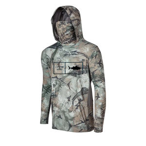 OEM Custom High Quality Upf50+ Quick Drying Uv <b>Wet</b> Sweat Long Sleeve Performance Hoodie Fishing <b>Shirt</b> - Product Image 5