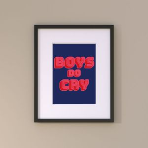 ภาพพิมพ์ลาย "Boys Do Cry" บนกระดาษด้าน 250 แกรม ลวดลายภาพนิ่ง - Product Image 4