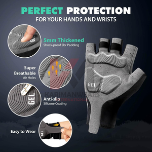 Guantes de Ciclismo para Hombre y Mujer, Antideslizantes, con Agarre, Amortiguación, Duraderos, Transpirables, Ideales para Ciclismo de Carretera y Entrenamiento - Product Image 2