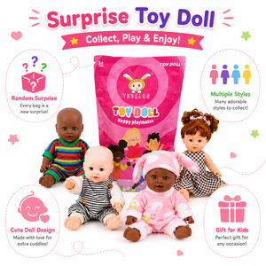 Poupée éducative en vinyle souple TUSALMO pour filles, jouet de mode, sac mystère pour les plus de 3 ans, couleurs et emballage personnalisés - Product Image 4