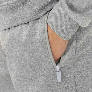 Stylish Athletic <b>Hoodies</b> And Short Set 100 Percent Cotton Mens <b>Workout</b> Clothing Pakistan Made Long Sleeve Custom Logo Set - Product Image 5