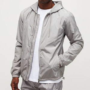 แจ็กเก็ตกันลมกันฝนสำหรับผู้ชายเสื้อแจ็คเก็ตกันลมซิปเต็มตัวแบบปรับแต่งได้ - Product Image 2